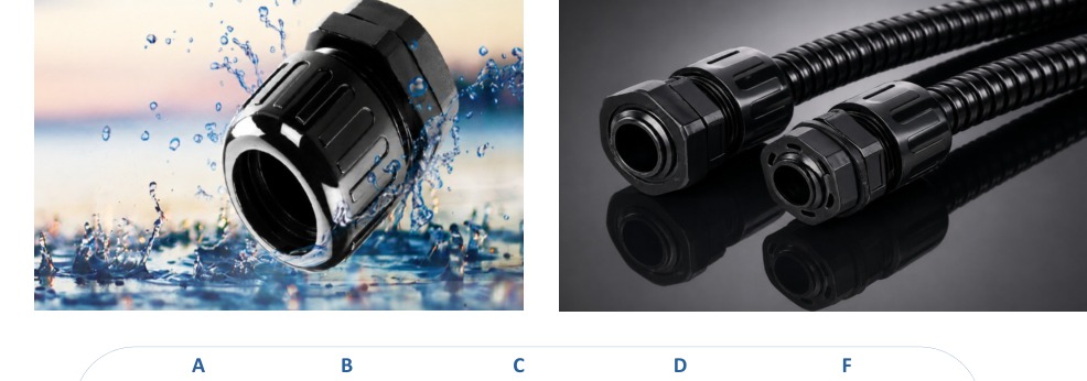 Cable Gland with Flexible Conduit — Unity Electro OEM Product